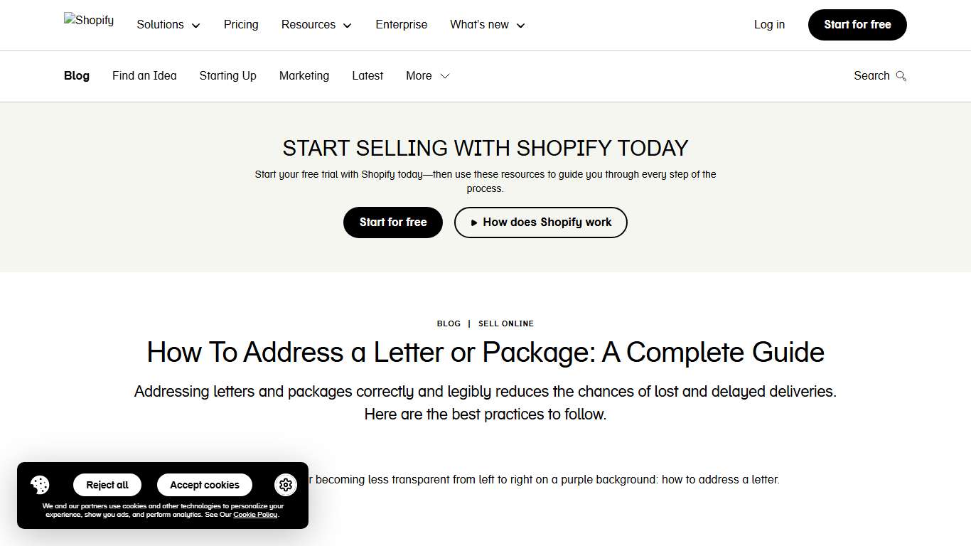 How To Address a Letter or Package: A Complete Guide (2026) - Shopify Canada