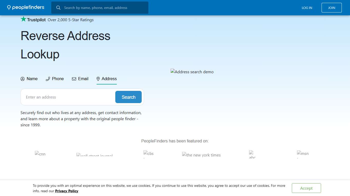 Reverse Address Lookup - PeopleFinders